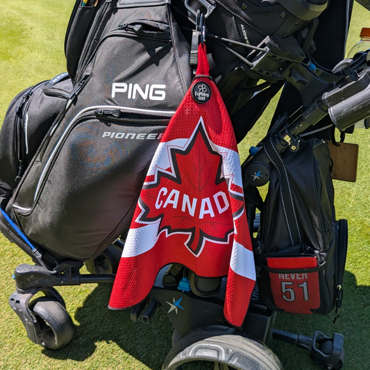 Canada Never 51 - Magnetic Golf Waffle Towel