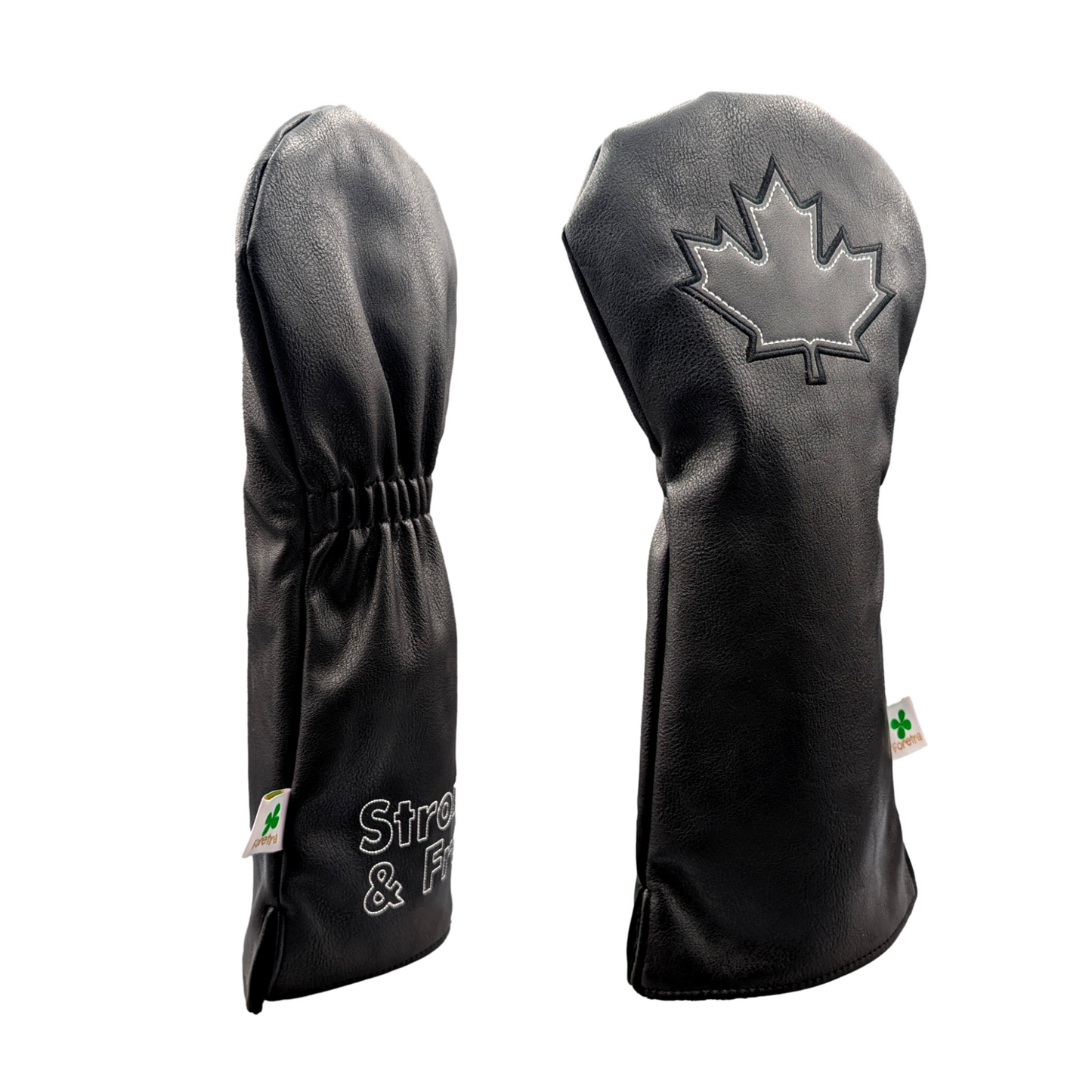 Black Canada Maple Leaf - Driver Head Cover - Strong & Free