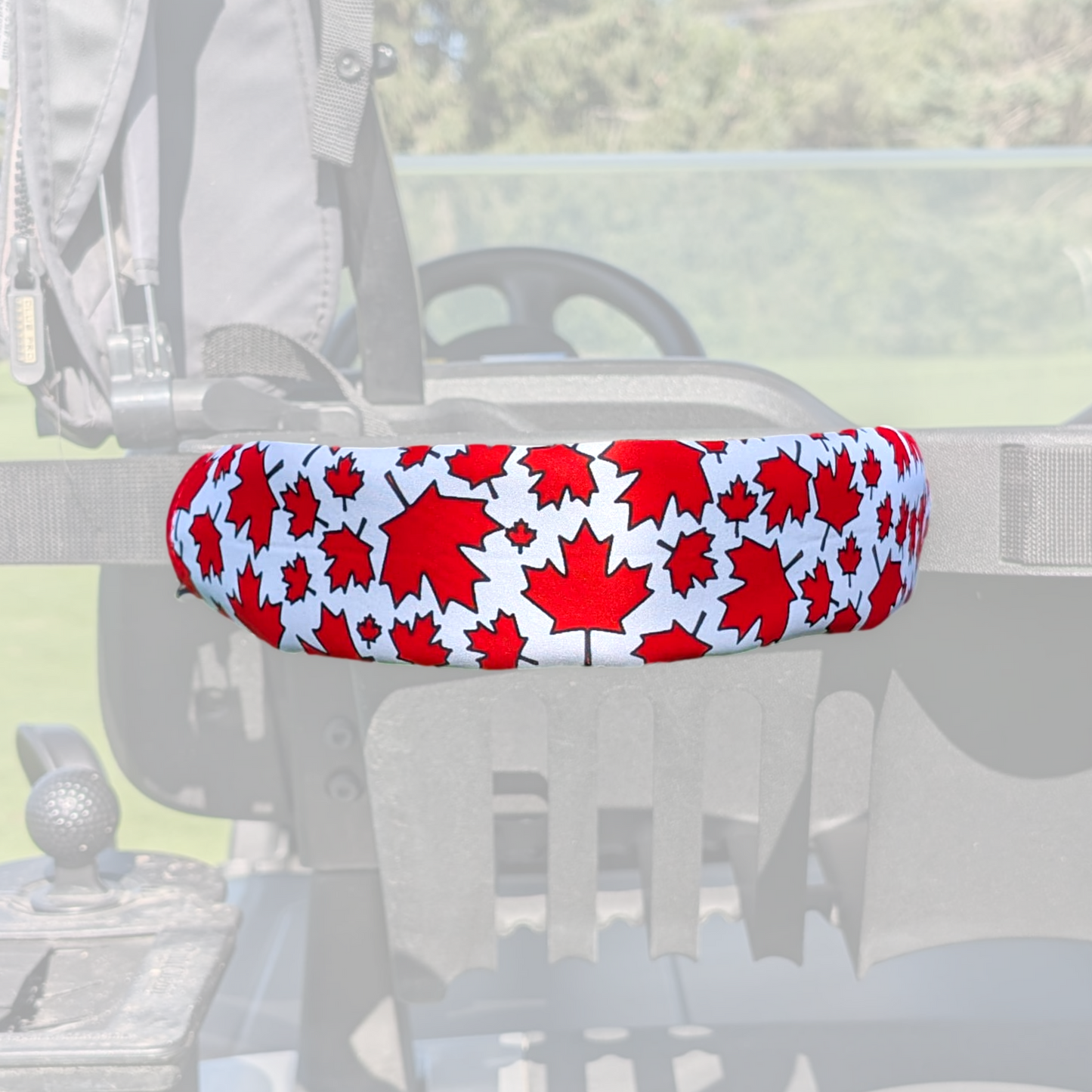 Canada Maple Leaves Pattern - Golf Cart Strap Sleeve