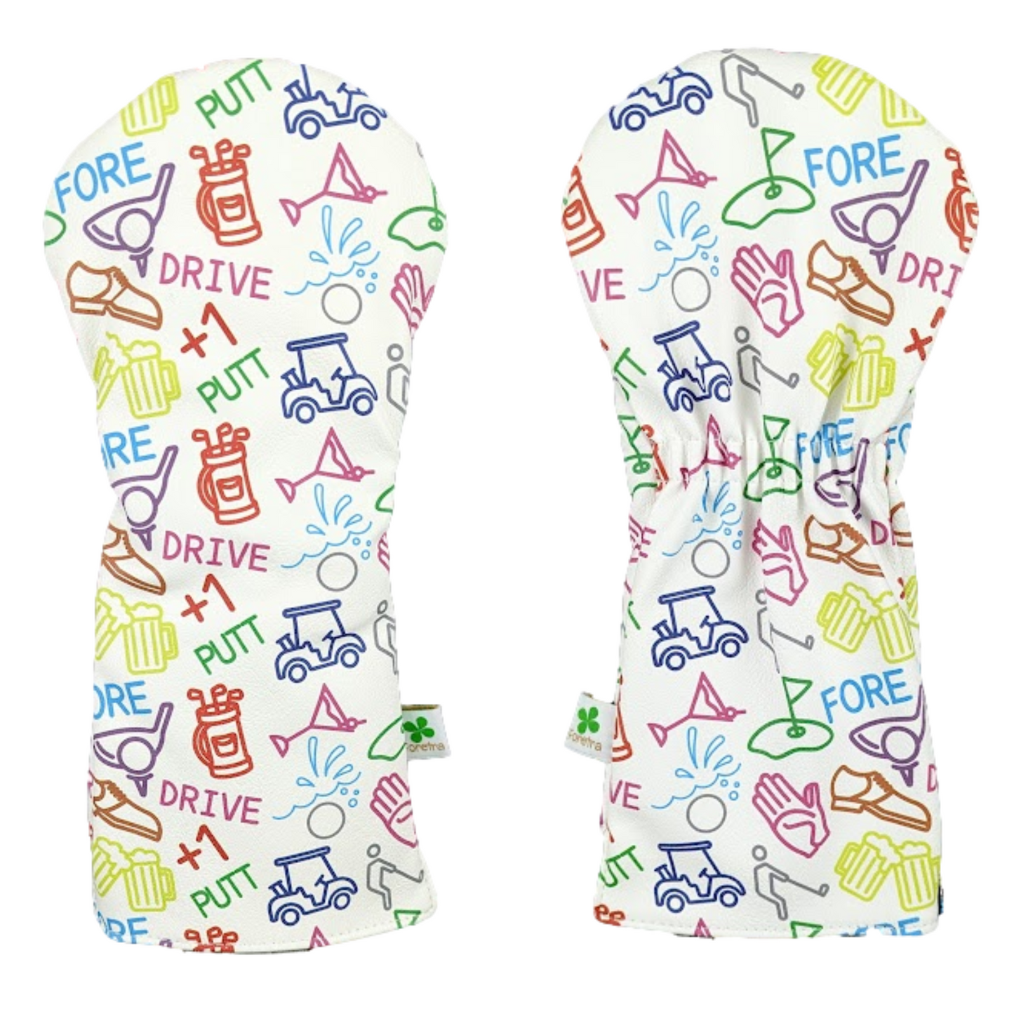 GOLF ICONS Pattern - Driver Head Cover