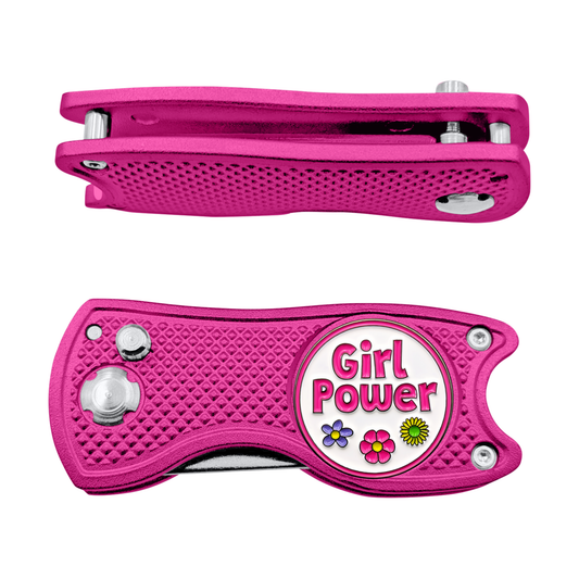 Girl Power - 3 in 1 Golf Multitool (Divot Tool, Ball Marker, Club Holder)