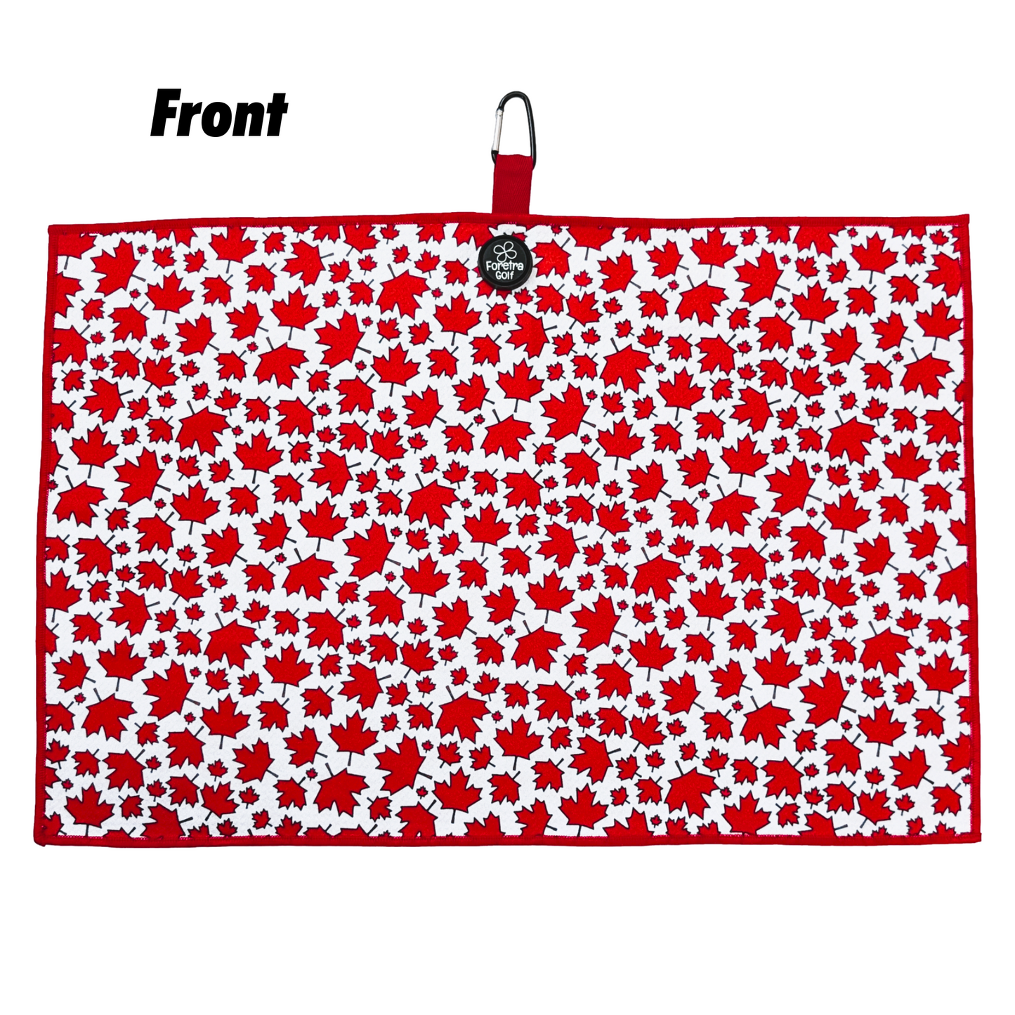Canada Maple Leaves - Magnetic Golf Waffle Towel