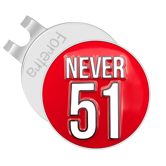 Canada Never 51 - Golf Ball Marker with Magnetic Hat Clip