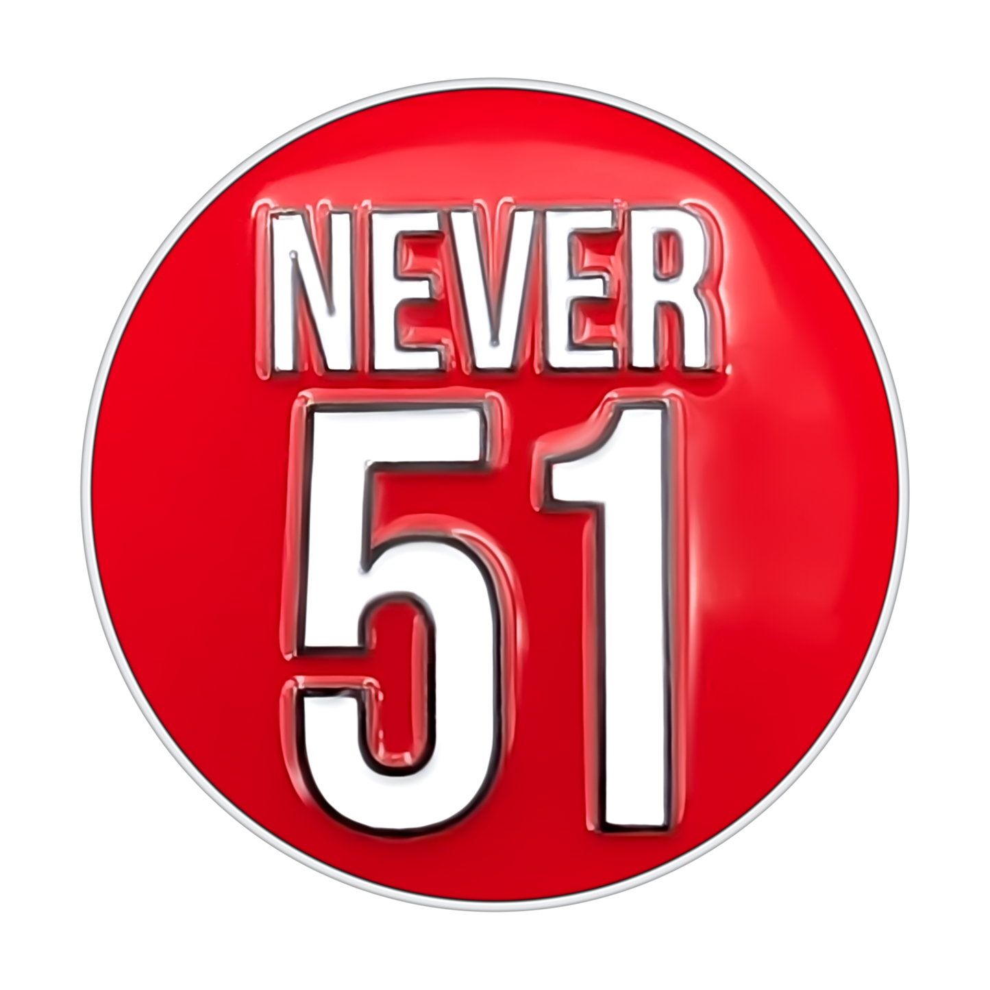 Never 51 Golf Ball Marker | Proudly Canadian, No Compromises
