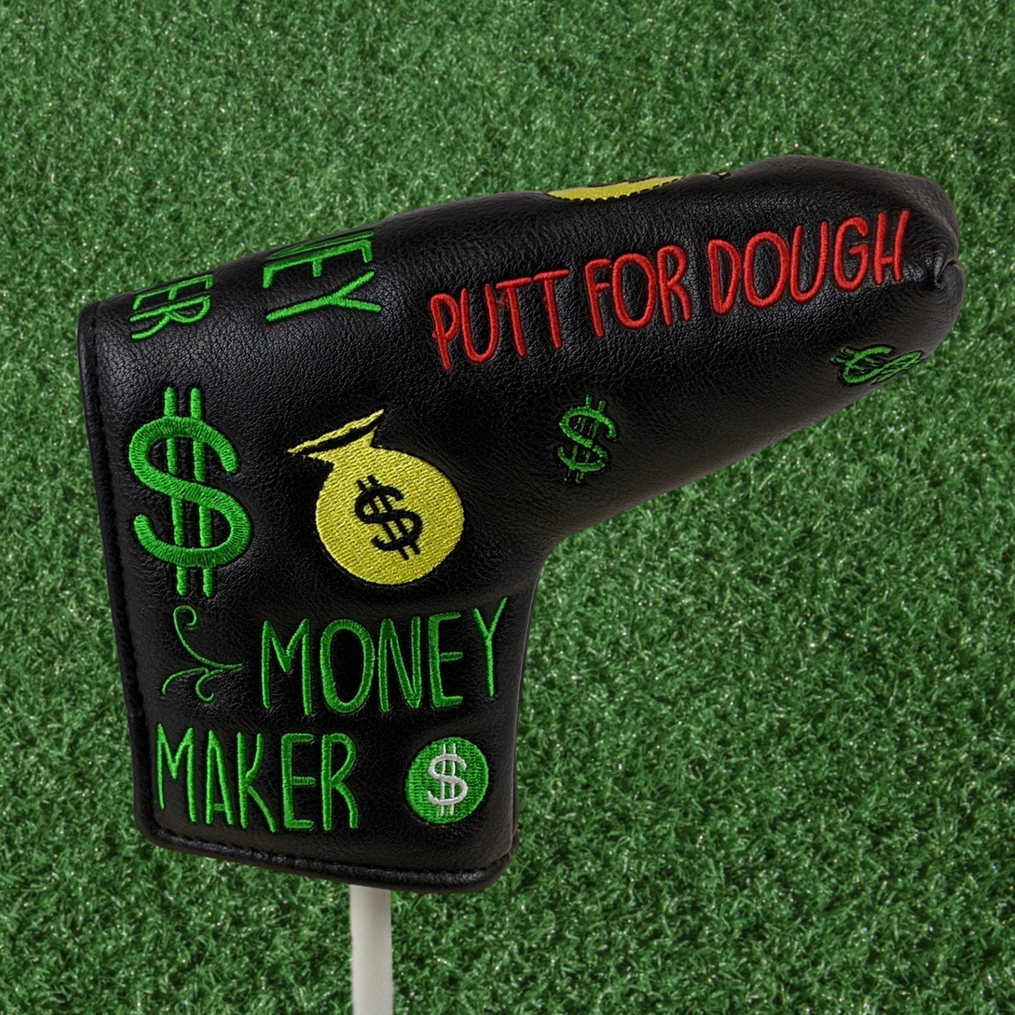 Putt for Dough - Money Maker - Blade Putter Head Cover (Black)