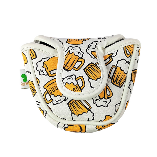 Beer Mugs Pattern - Mallet Putter Head Cover