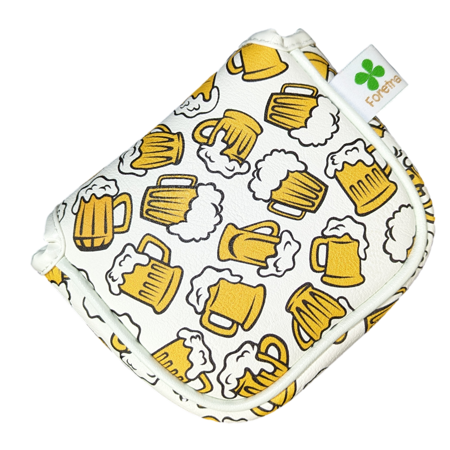 Beer Mugs Pattern - Square Mallet Putter Head Cover