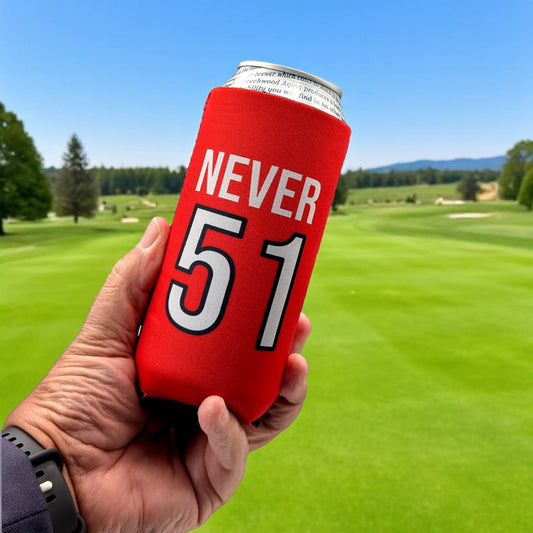 Canada Never 51  – “Tallboy” (16 oz) Can Cooler Sleeve - Pack of 4