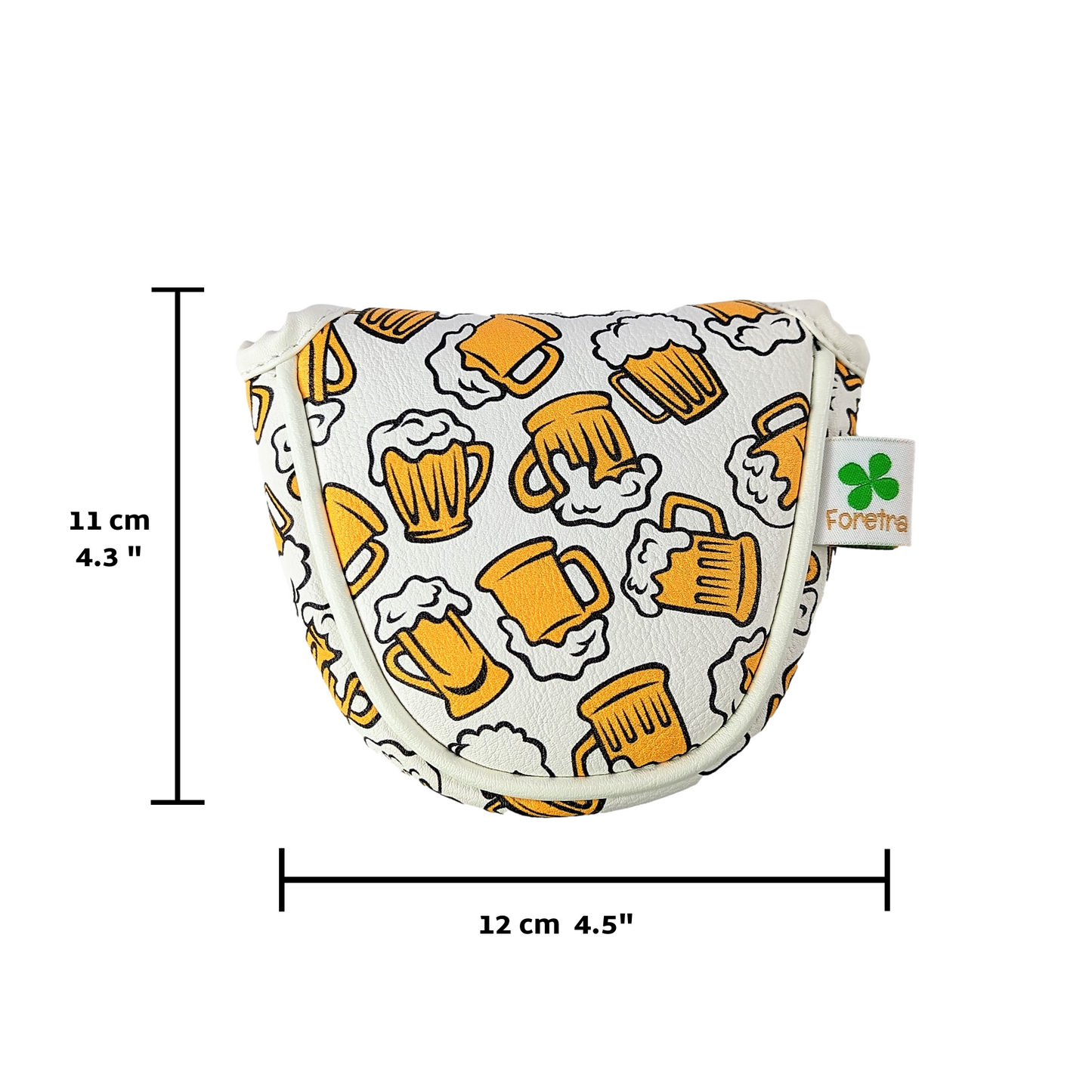 Beer Mugs Pattern - Mallet Putter Head Cover