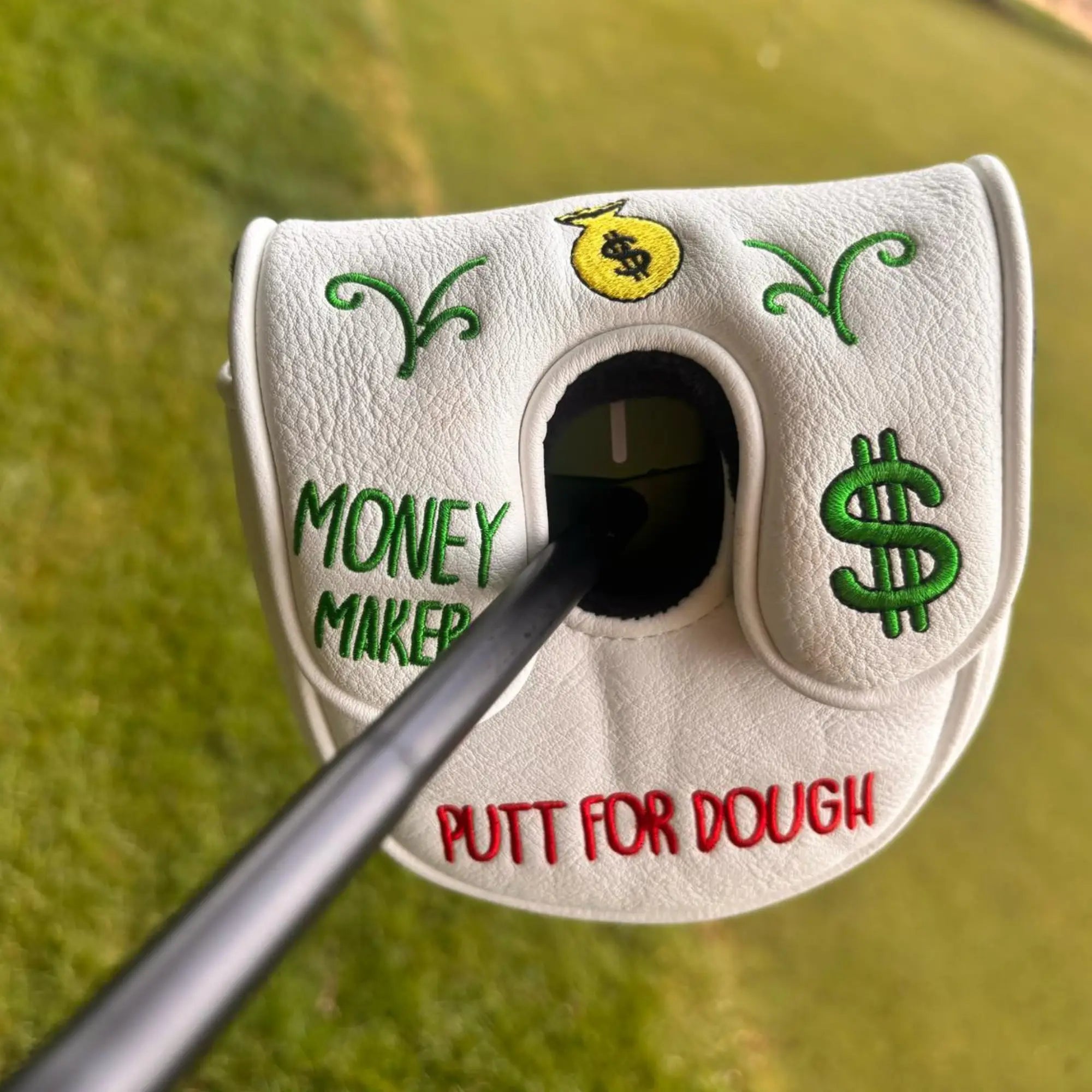 Putt for Dough - Money Maker -  Center Shafted Putter (White)