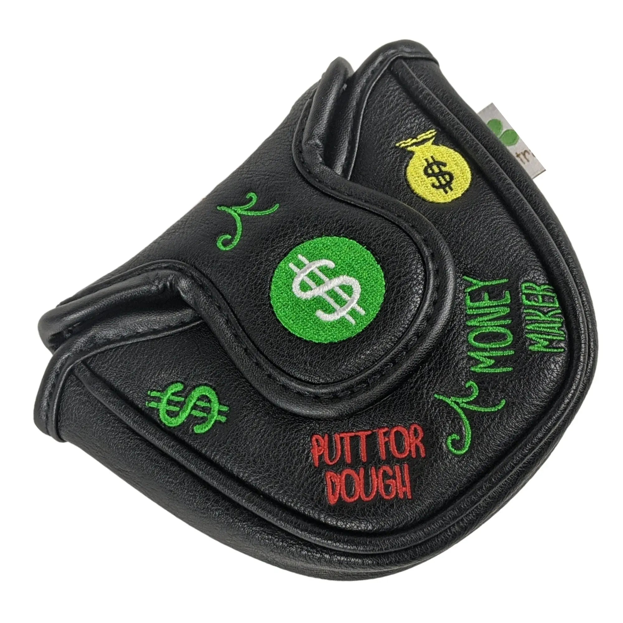 Putt for Dough - Money Maker - Mallet Putter Head Cover  (Black)