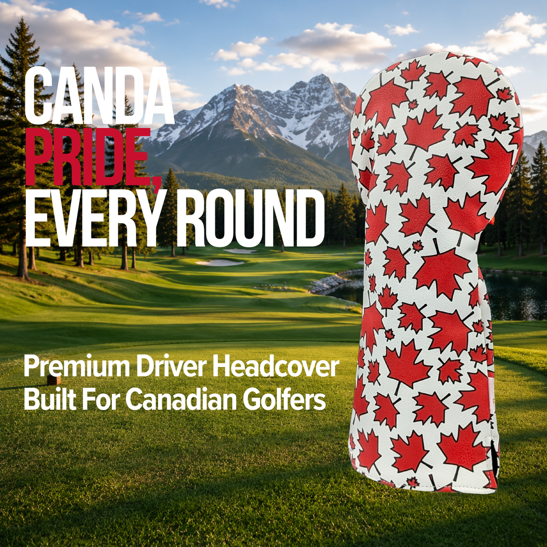 Canada Maple Leaves Pattern - Driver Headcover