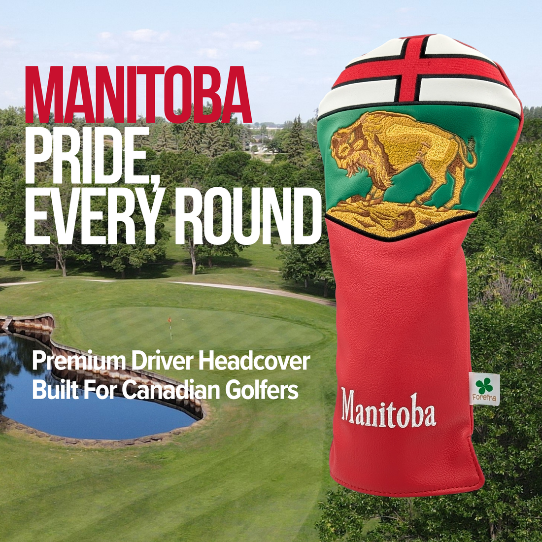 Manitoba Shield – Driver Headcover – Proud Prairie Strength