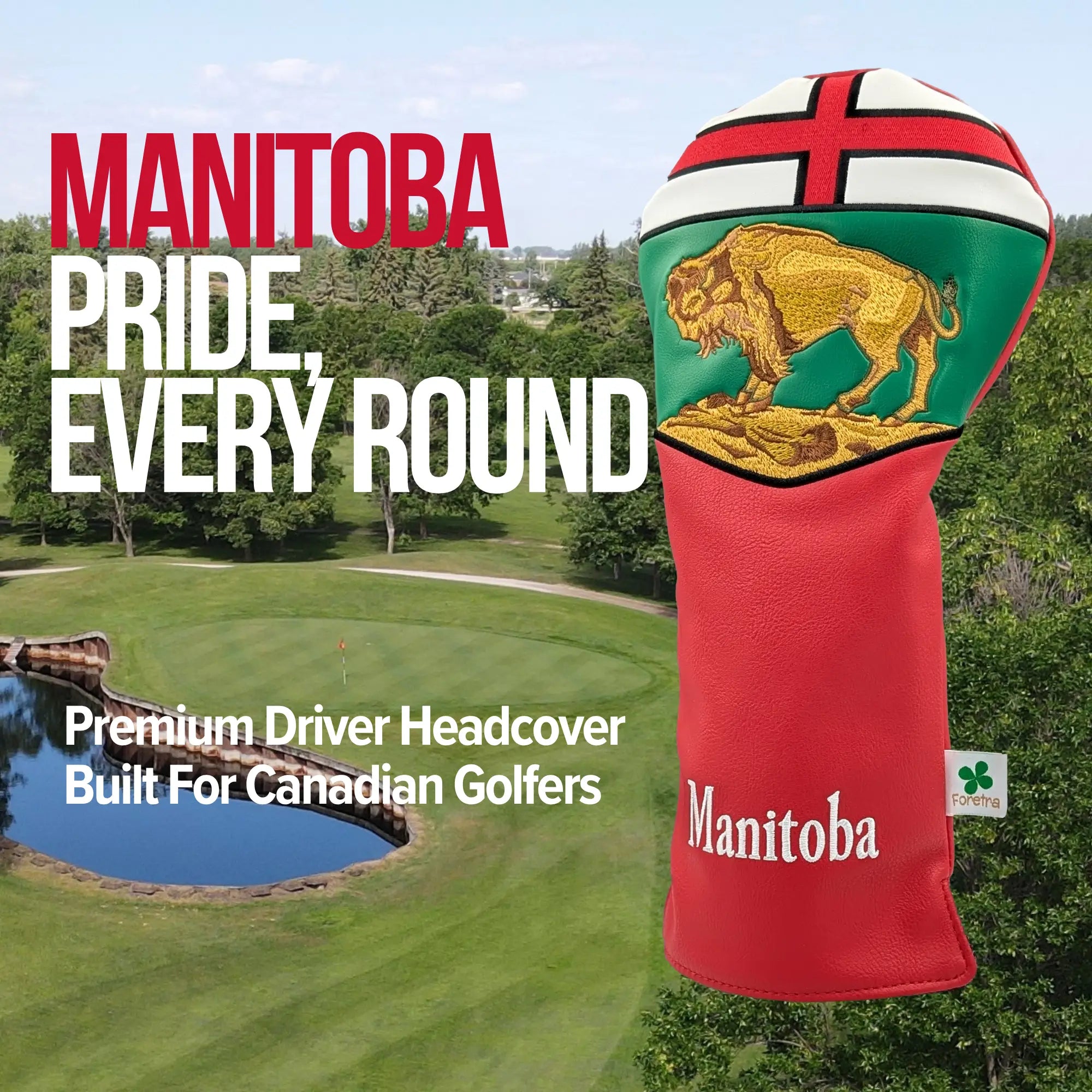 Manitoba Shield – Driver Headcover – Proud Prairie Strength