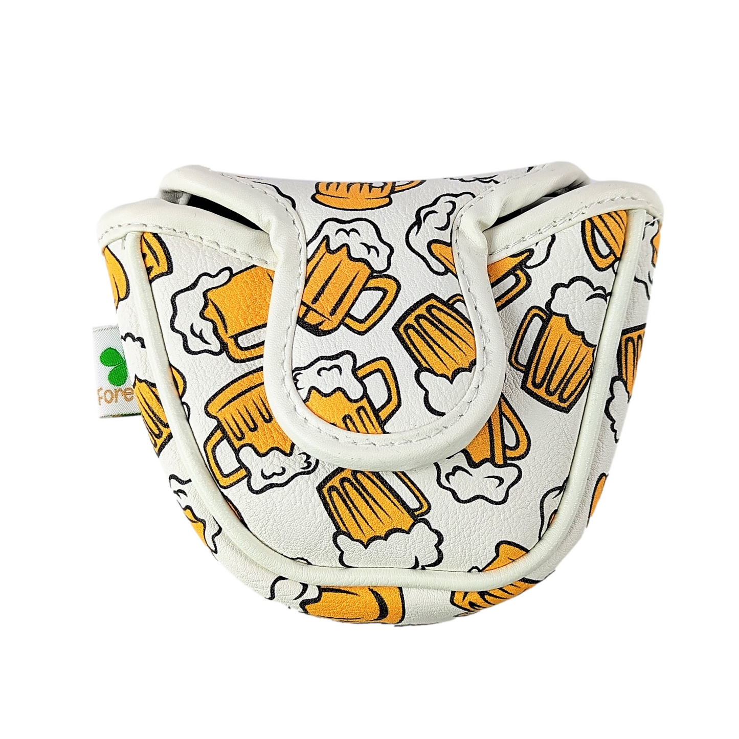 Beer Mugs Pattern - Mallet Putter Head Cover