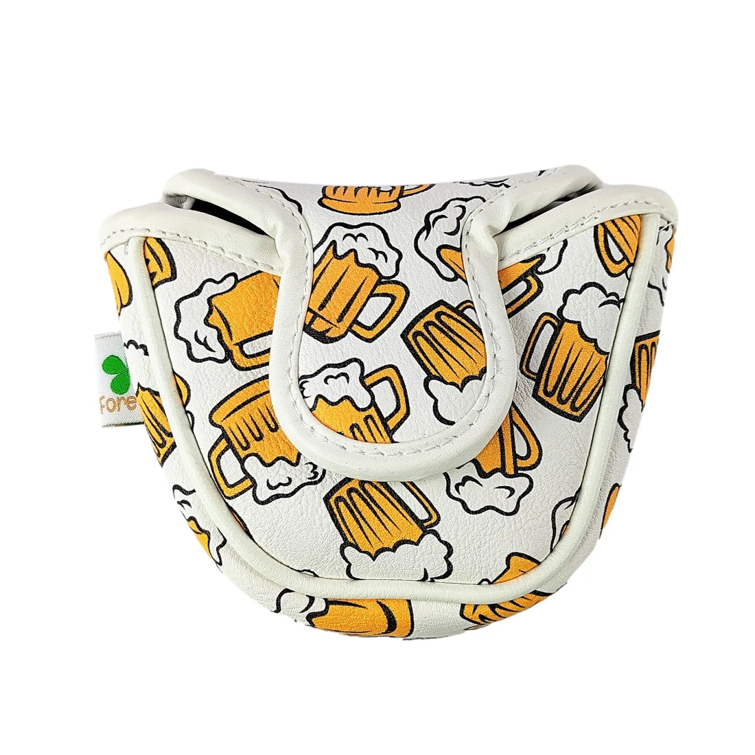 Beer Mugs Pattern - Mallet Putter Head Cover