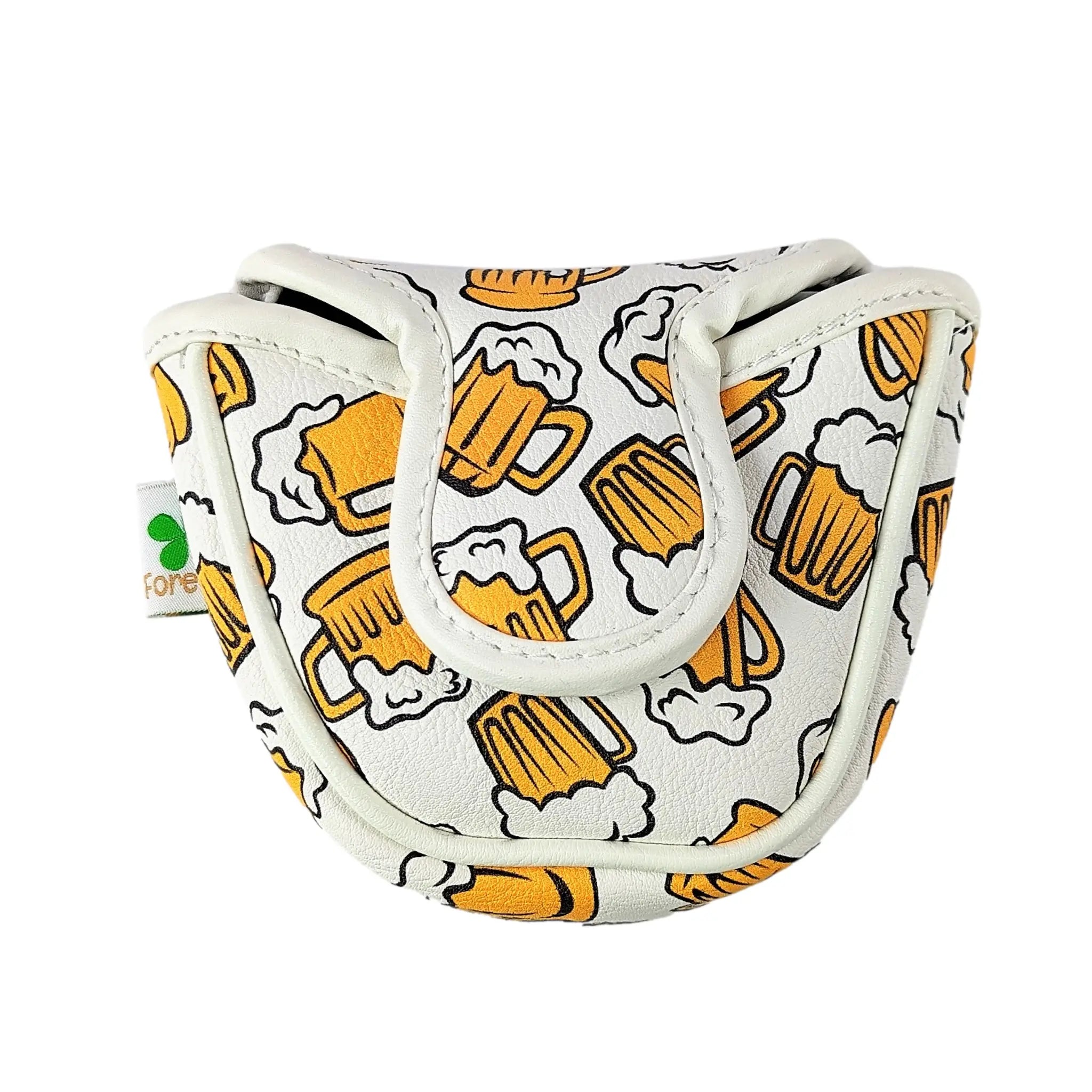 Beer Mugs Pattern - Mallet Putter Head Cover