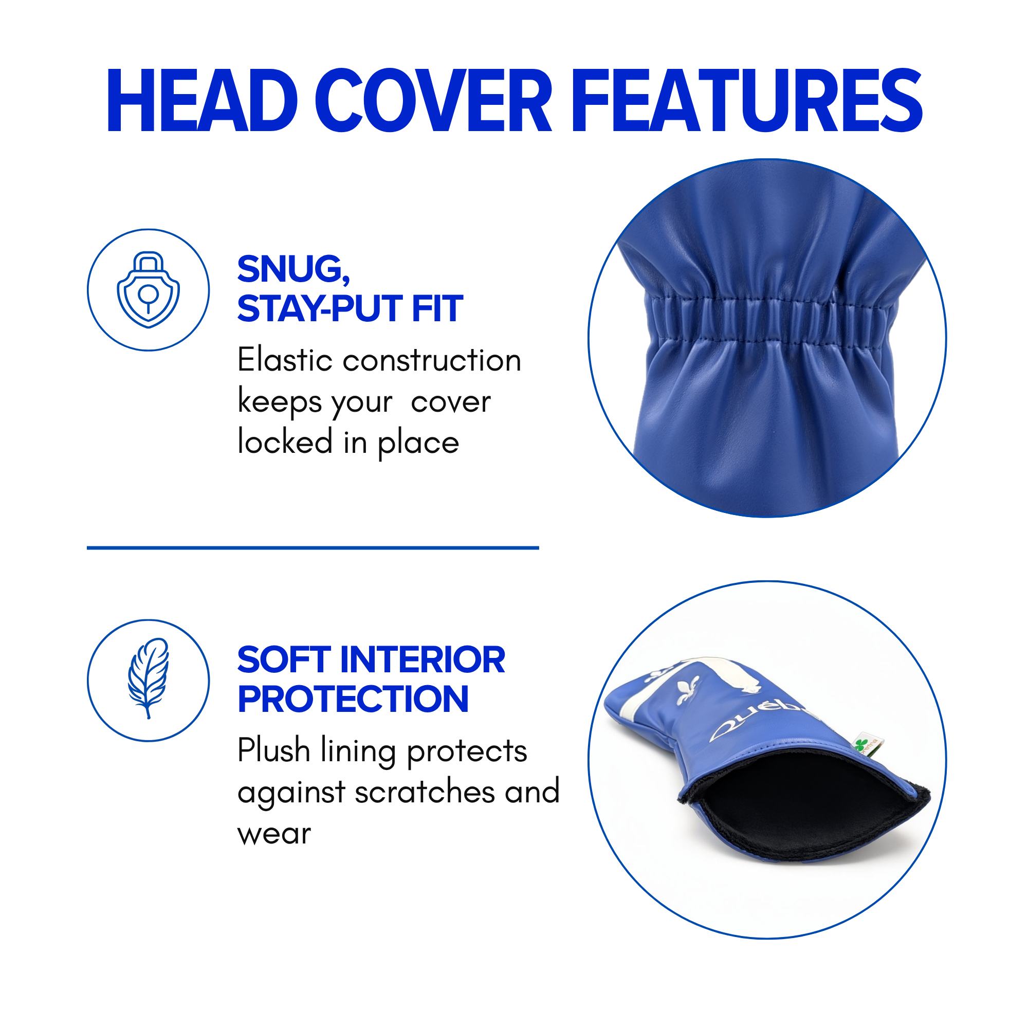 Quebec Driver Headcover – Fleur-de-Lis Design