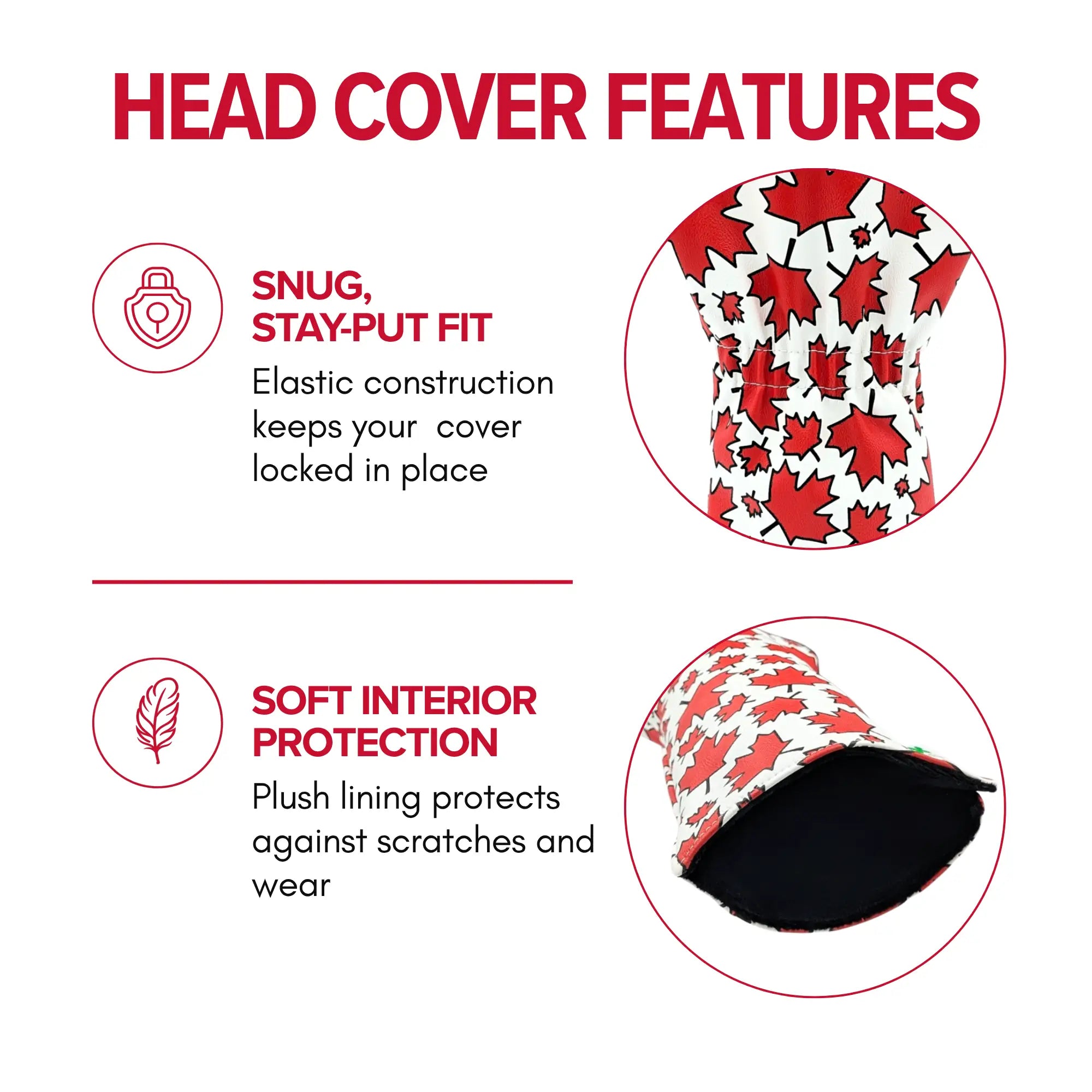 Canada Maple Leaves Pattern - Driver Headcover