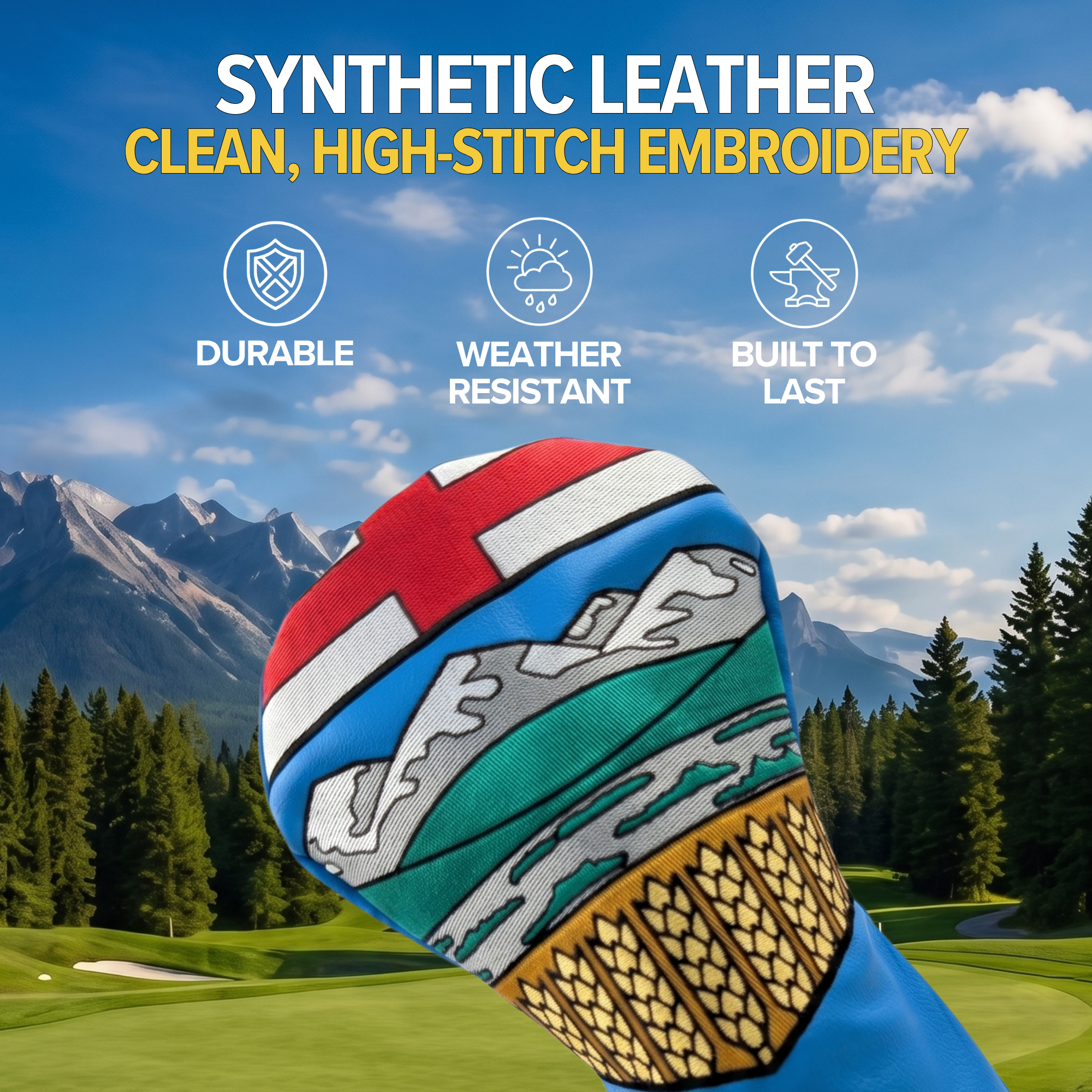 Alberta Shield -  Driver Head Cover - Bold Alberta Pride
