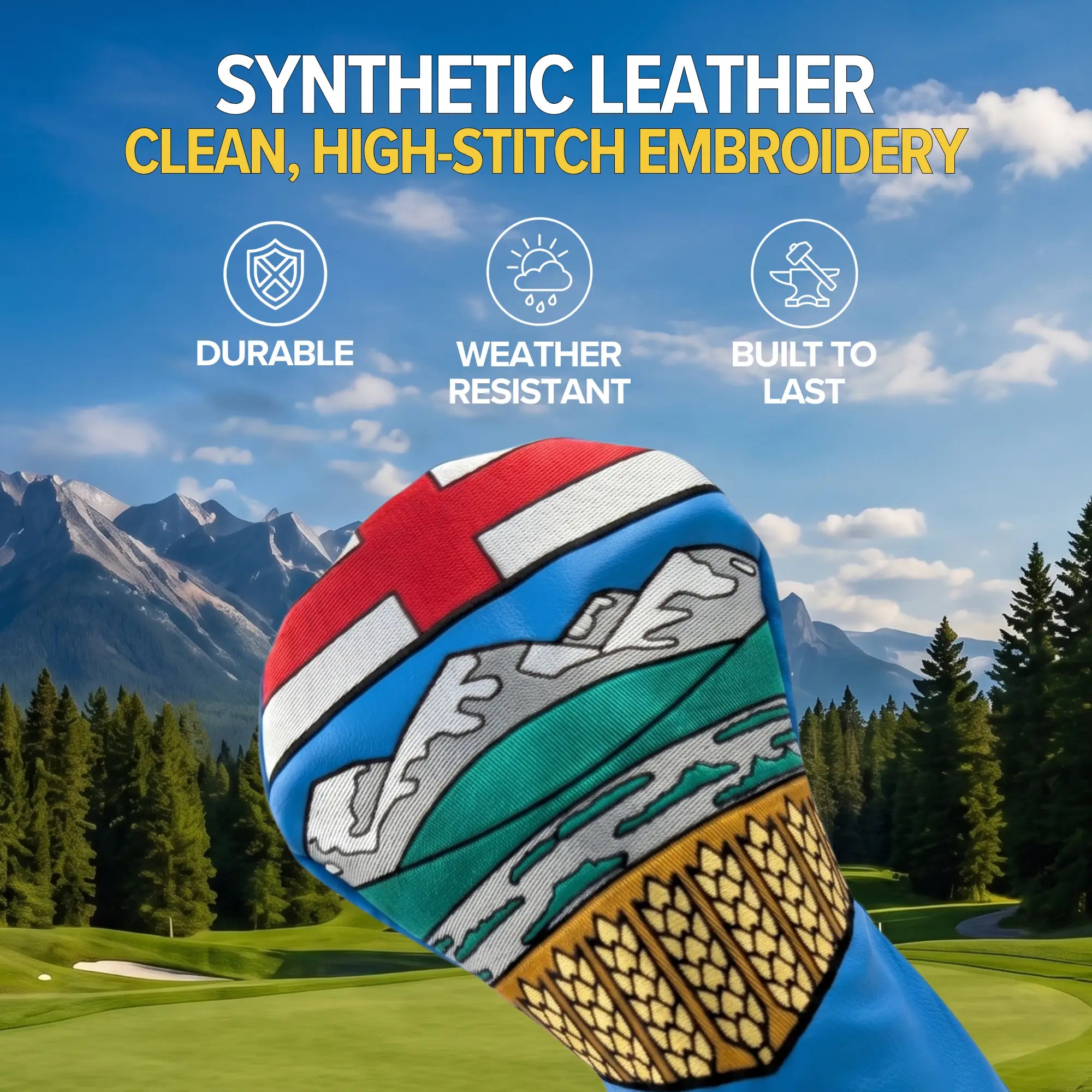 Alberta Shield -  Driver Head Cover - Bold Alberta Pride