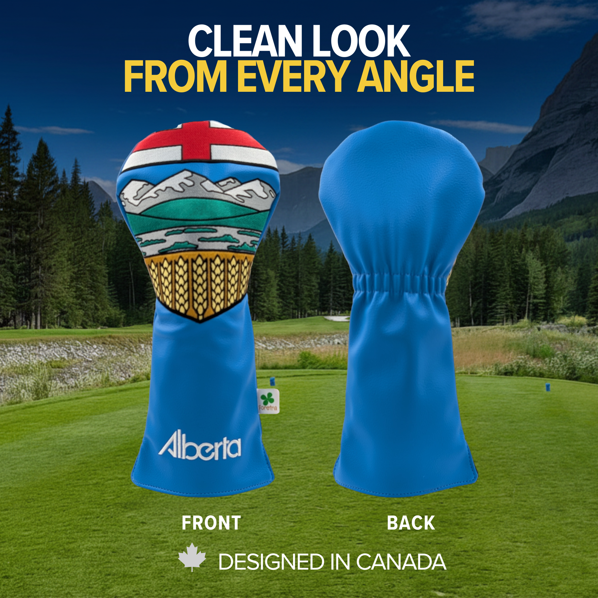Alberta Shield -  Driver Head Cover - Bold Alberta Pride