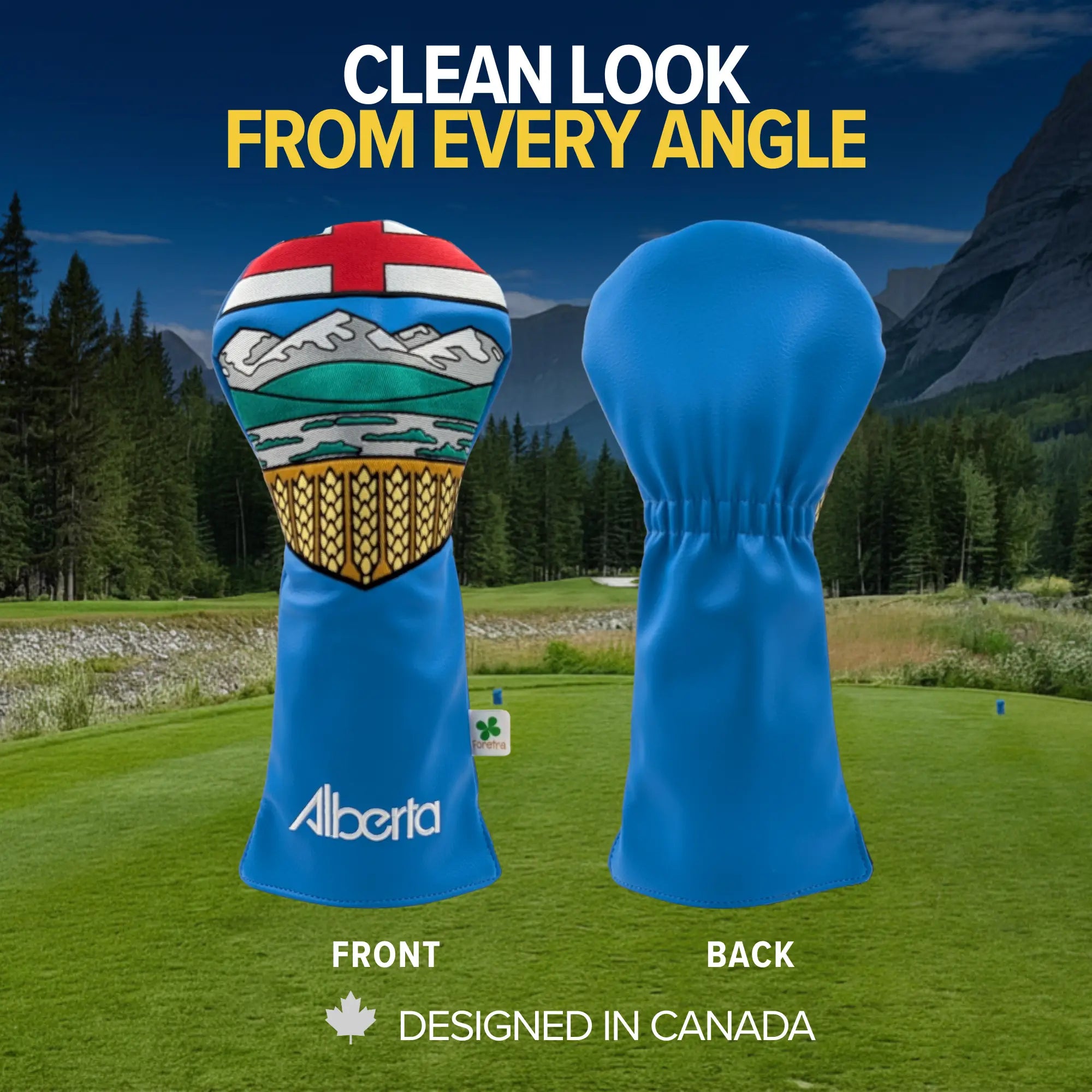 Alberta Shield -  Driver Head Cover - Bold Alberta Pride