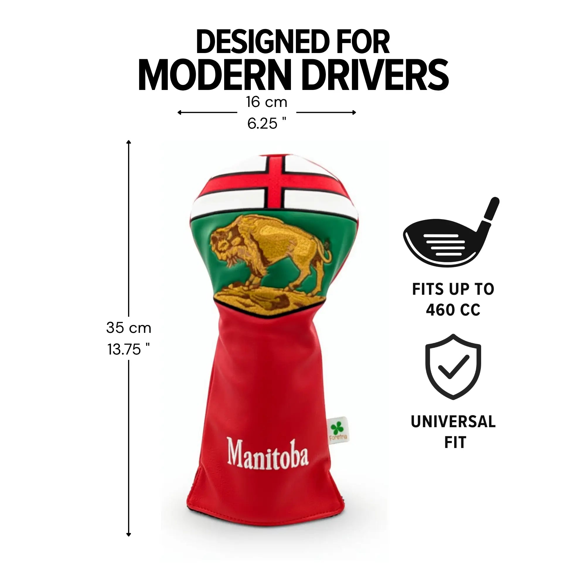 Manitoba Shield – Driver Headcover – Proud Prairie Strength