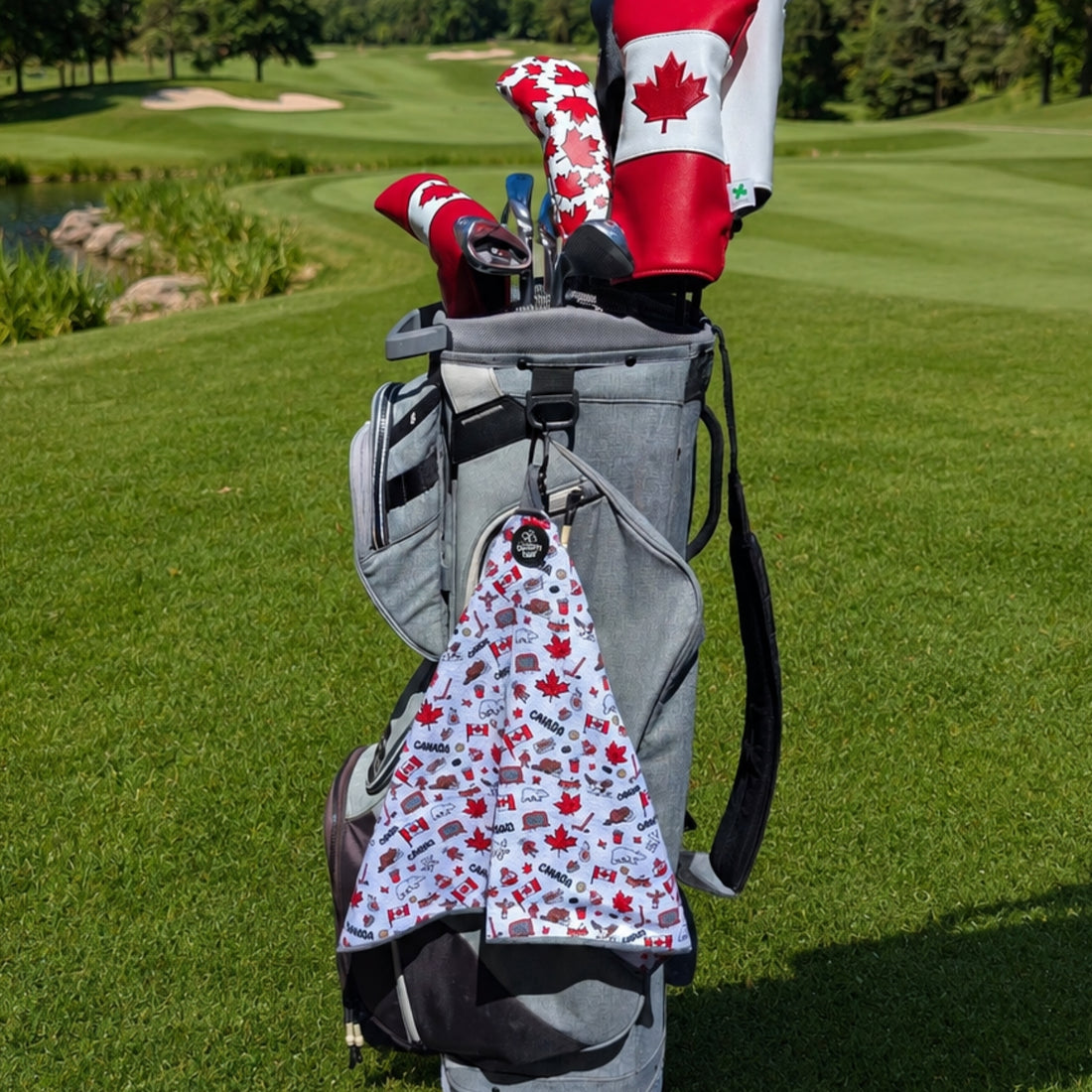 Canadian Icons - Magnetic Golf Waffle Towel