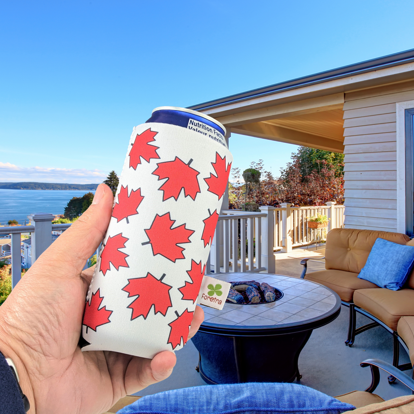 Canada Maple Leaves – “Tallboy” (16 oz) Can Cooler Sleeve 4-Pack