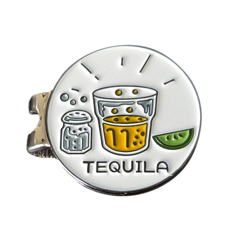 Tequila - Golf Ball Marker with Magnetic Golf Hat Clip