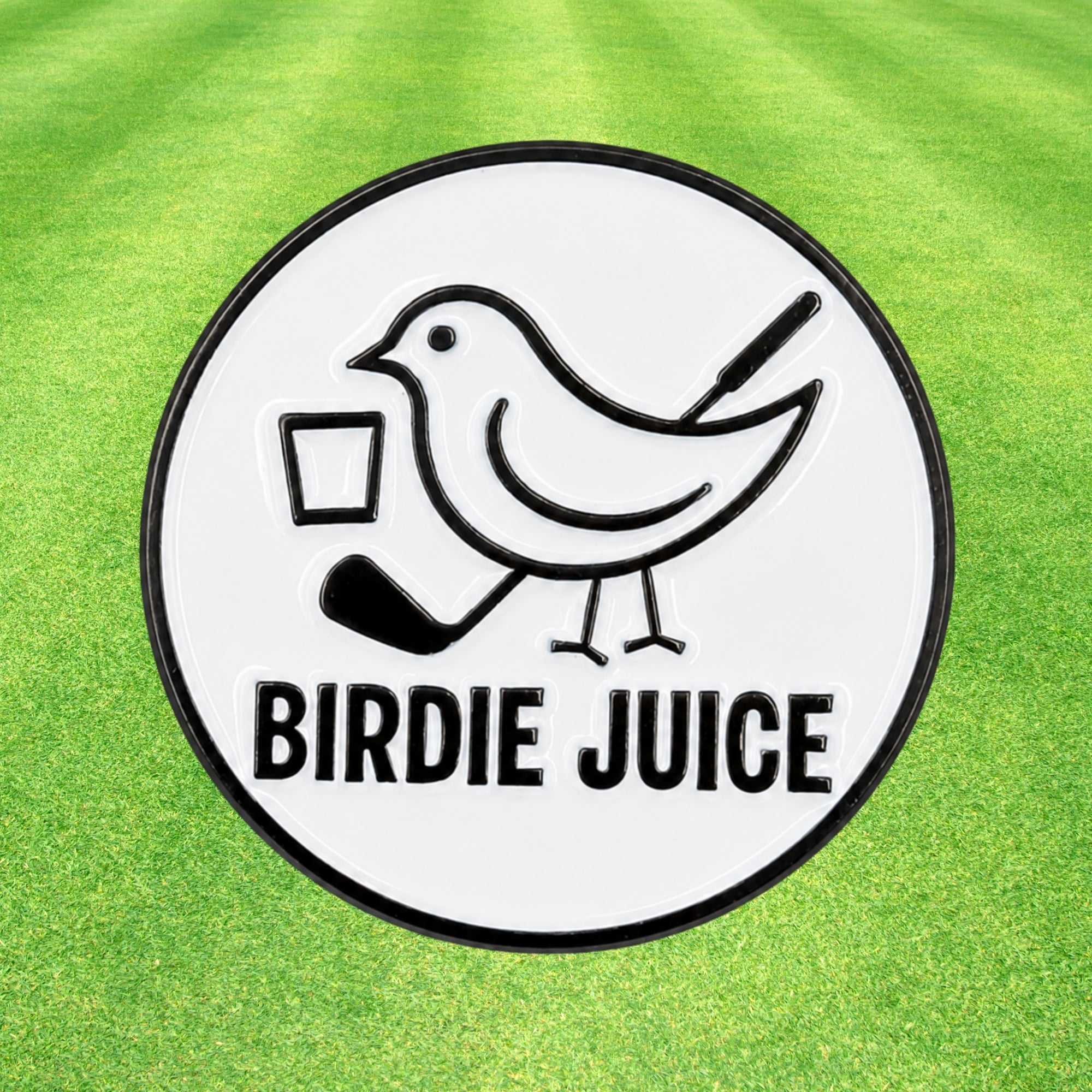 Birdie Juice Golf Ball Marker + Magnetic Hat Clip