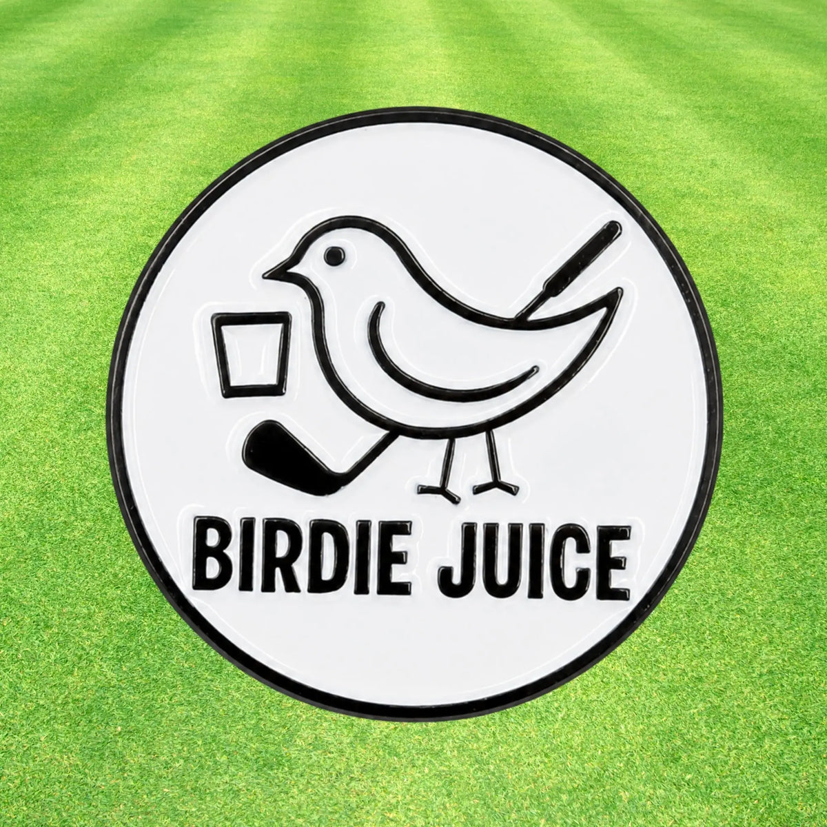Birdie Juice Golf Ball Marker + Magnetic Hat Clip