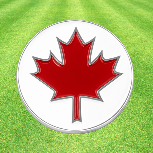 Canada Maple Leaf - Golf Ball Marker with Magnetic Golf Hat Clip