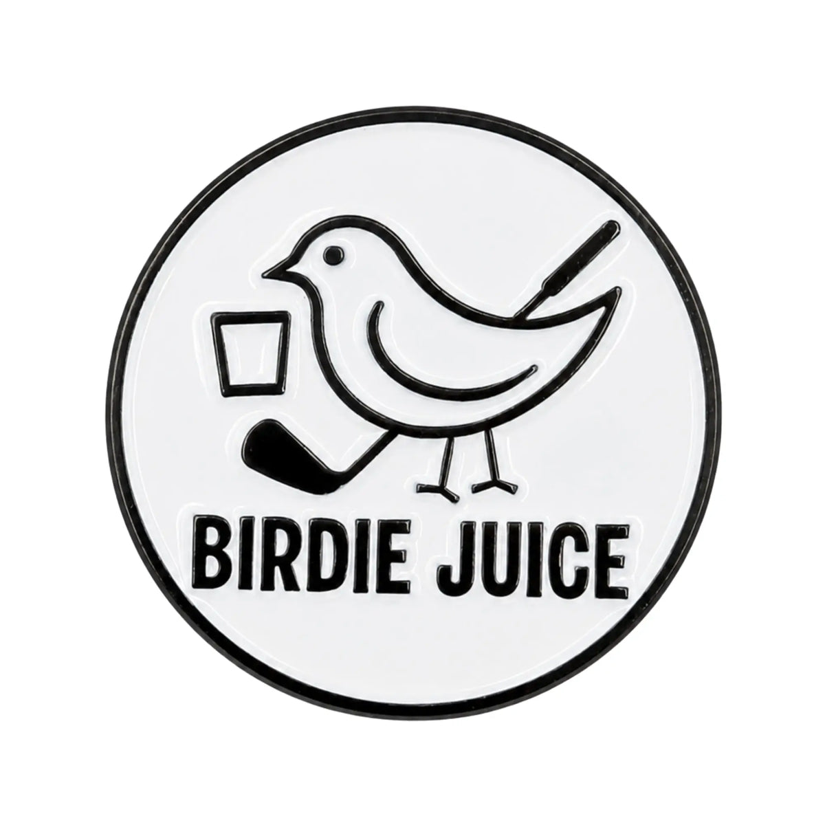 Birdie Juice Golf Ball Marker + Magnetic Hat Clip