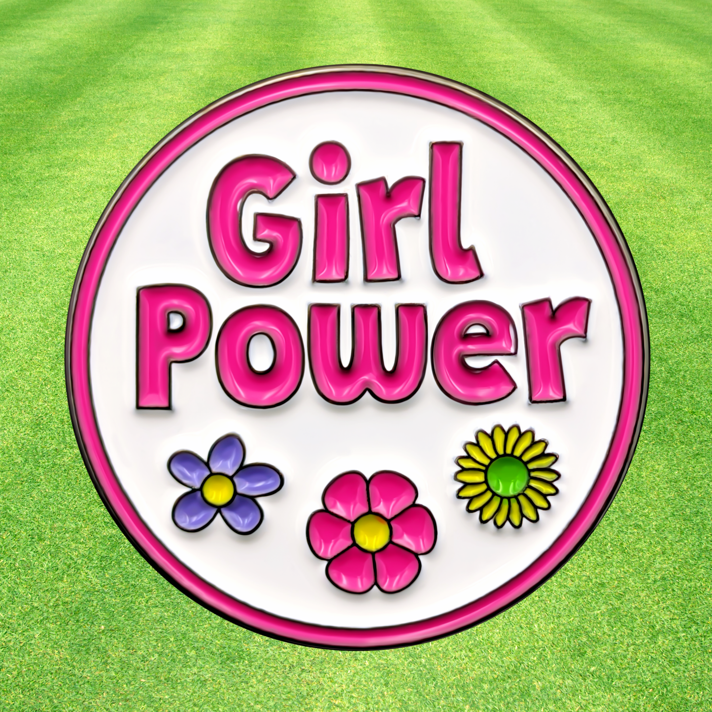 Girl Power Golf Ball Marker | Women’s Golf Gift | Premium Marker