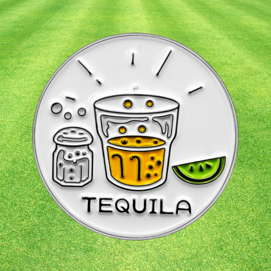 Tequila - Golf Ball Marker with Magnetic Golf Hat Clip