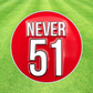 Canada Never 51 - Golf Ball Marker with Magnetic Hat Clip