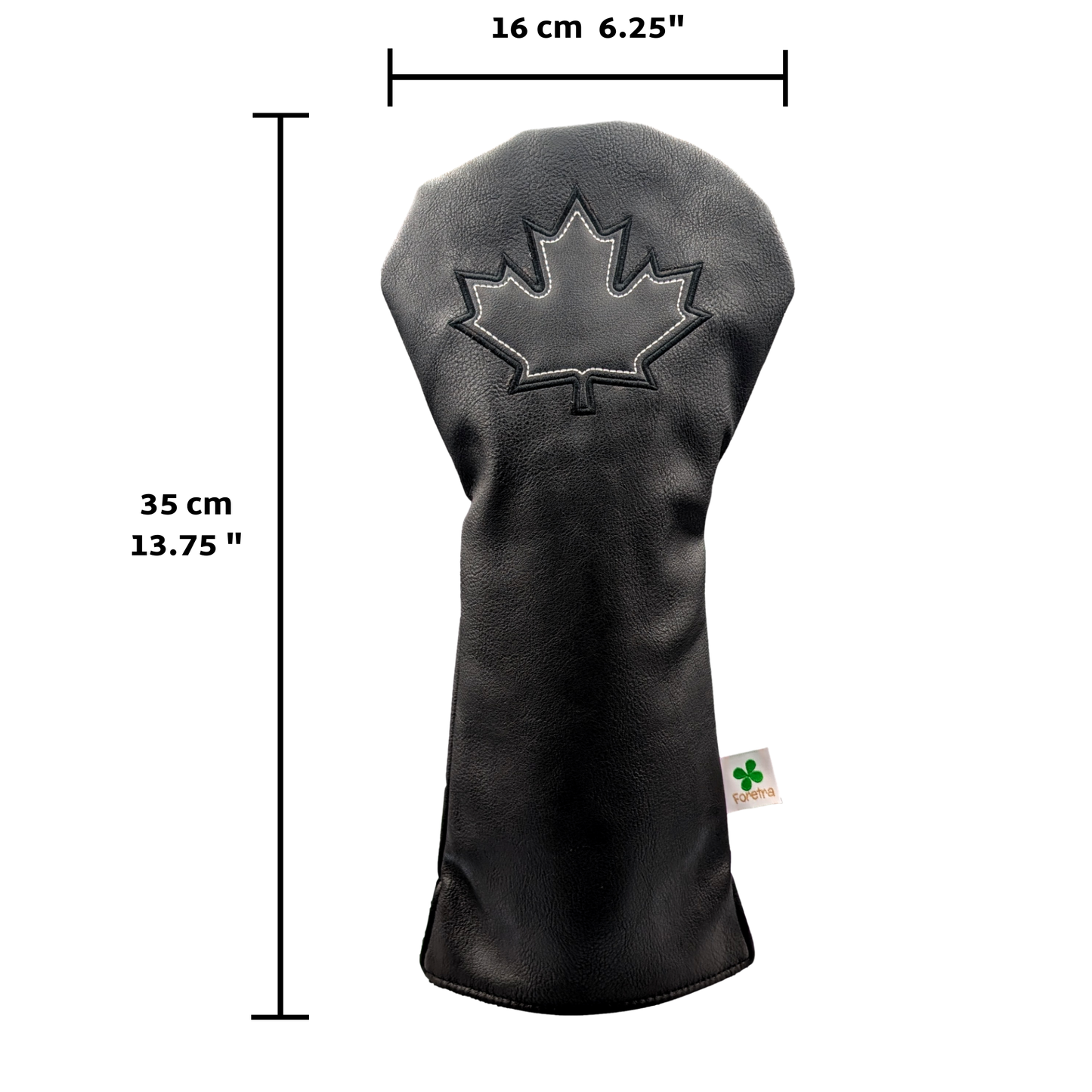 Black Canada Maple Leaf -  Driver Head Cover - Strong & Free