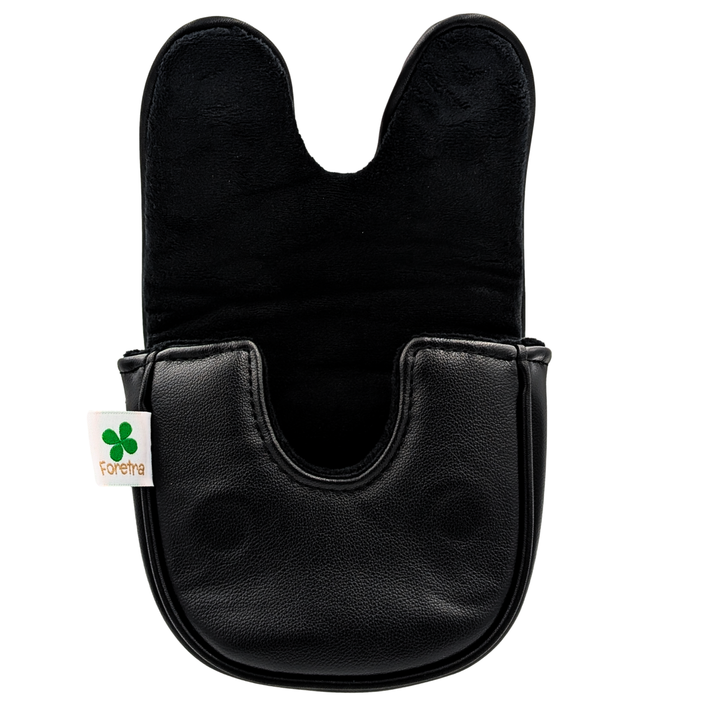 Black on Black Maple Leaf - Center Shaft Mallet Putter Head Cover