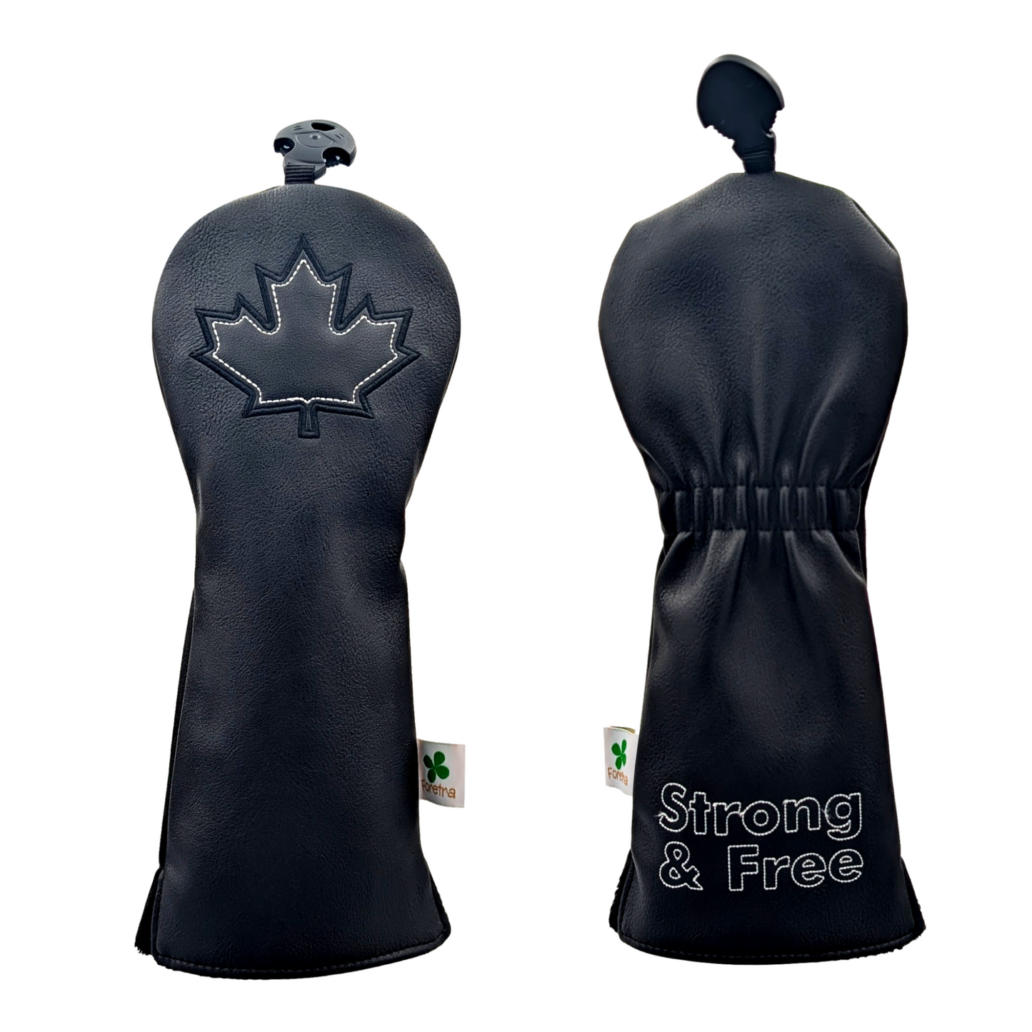 Canada Black Maple Leaf - Fairway Wood Headcover - Strong & Free