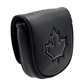 Black on Black Maple Leaf - Center Shaft Mallet Putter Head Cover