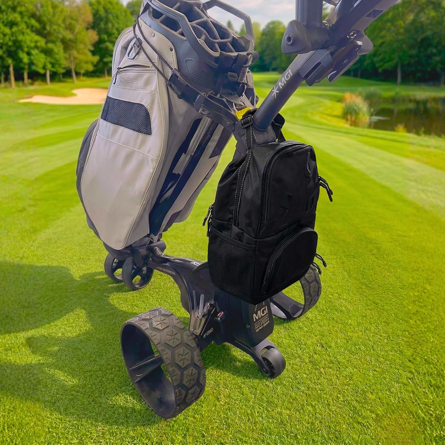 Golf Push Cart & Electric Trolley Cooler Bag with Storage