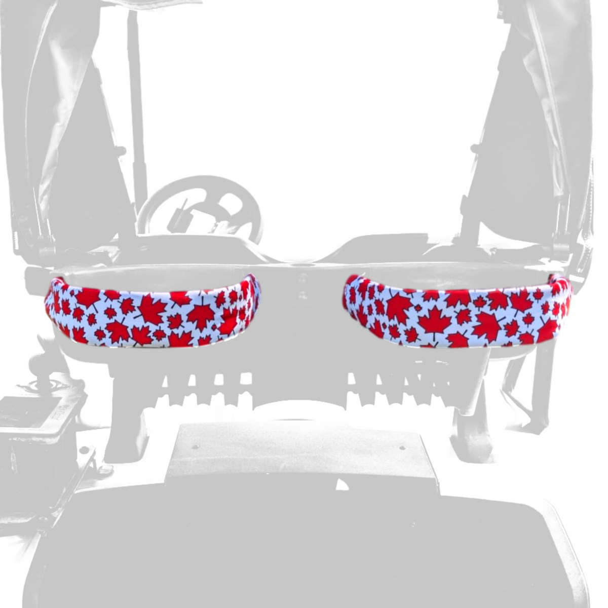 Canadian Maple Leaves Golf Cart Strap Sleeve