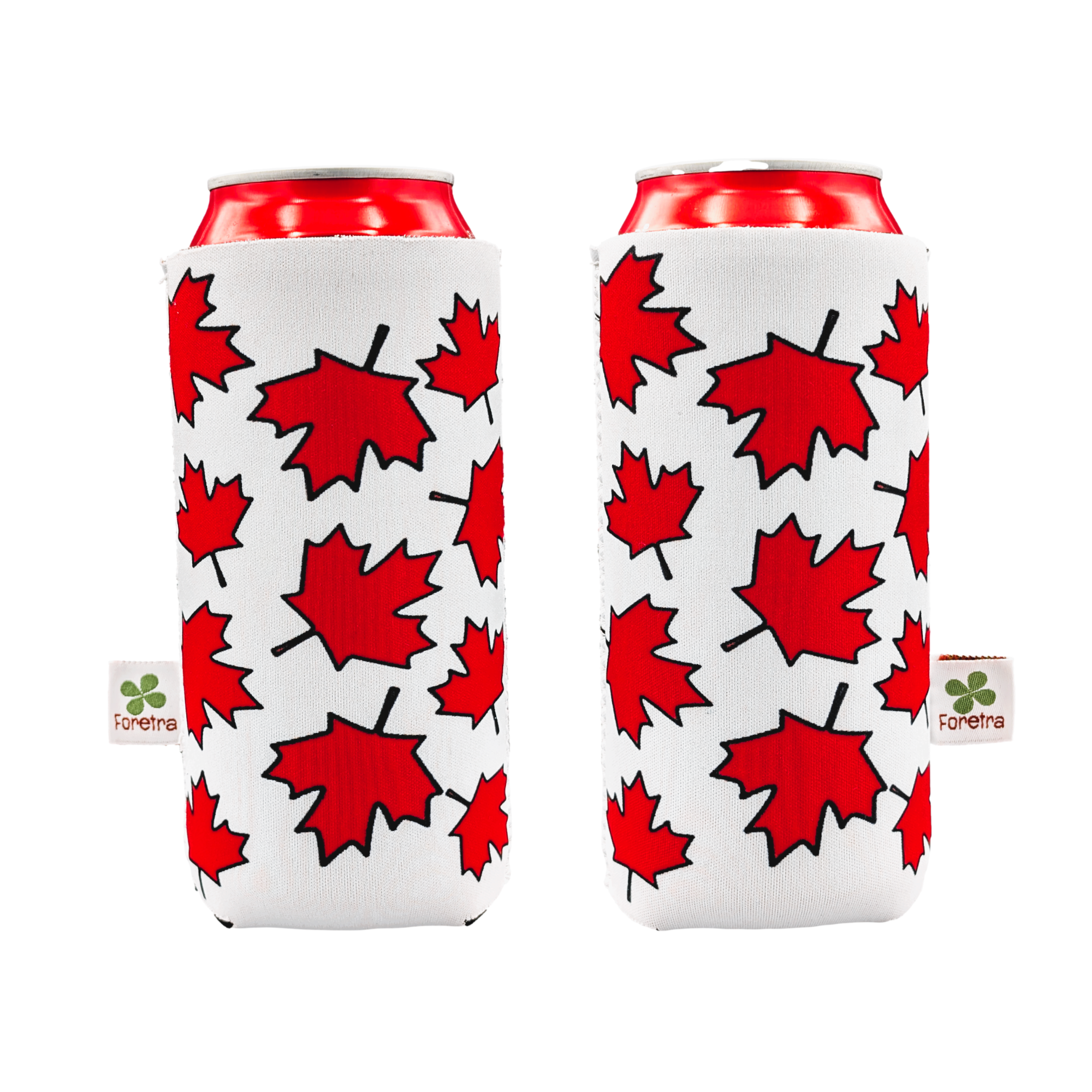 Canada Maple Leaves – “Tallboy” (16 oz) Can Cooler Sleeve 4-Pack