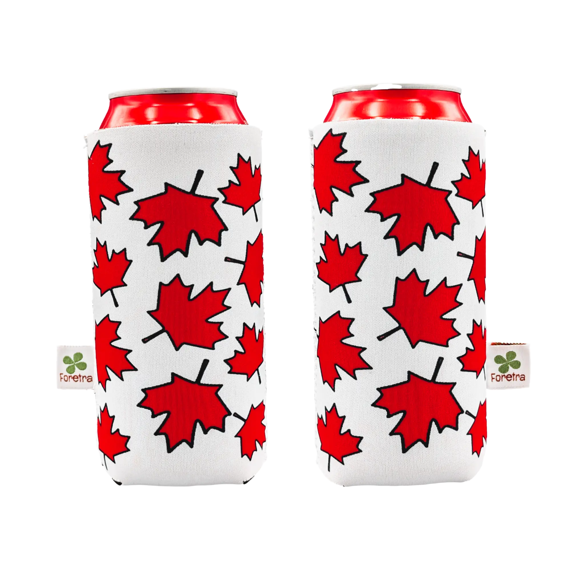 Canada Maple Leaves – “Tallboy” (16 oz) Can Cooler Sleeve 4-Pack