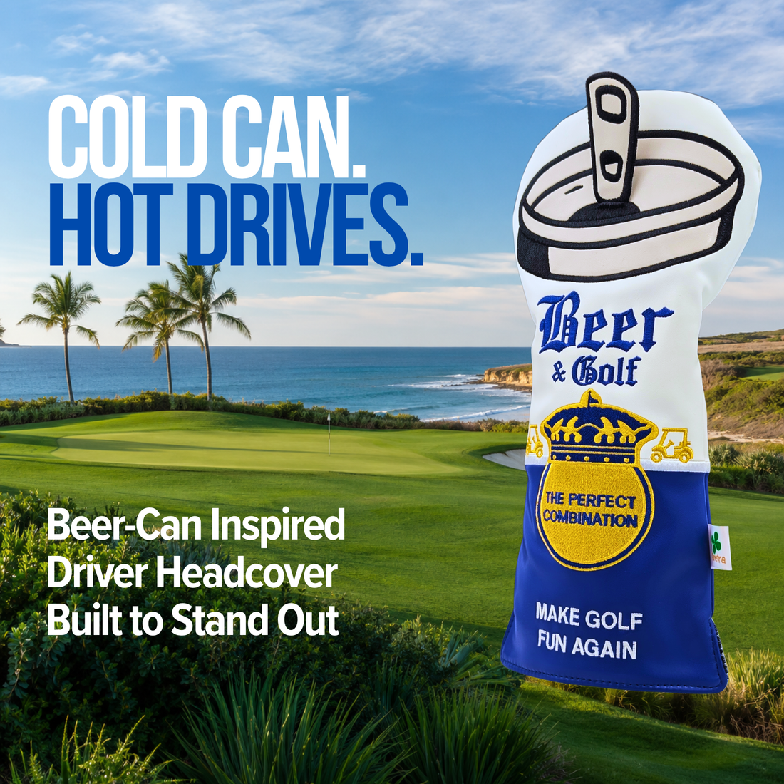 Beer Can (Beer and Golf) -  Driver Head Cover