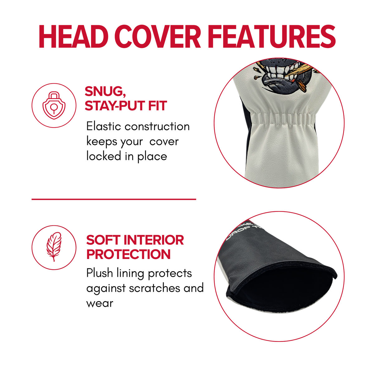 “Don't Make Me Drop These”  -  Hockey Gloves Driver Head Cover
