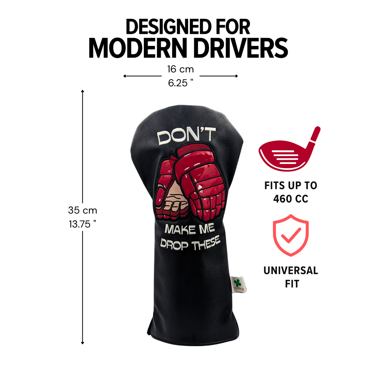 “Don't Make Me Drop These”  -  Hockey Gloves Driver Head Cover