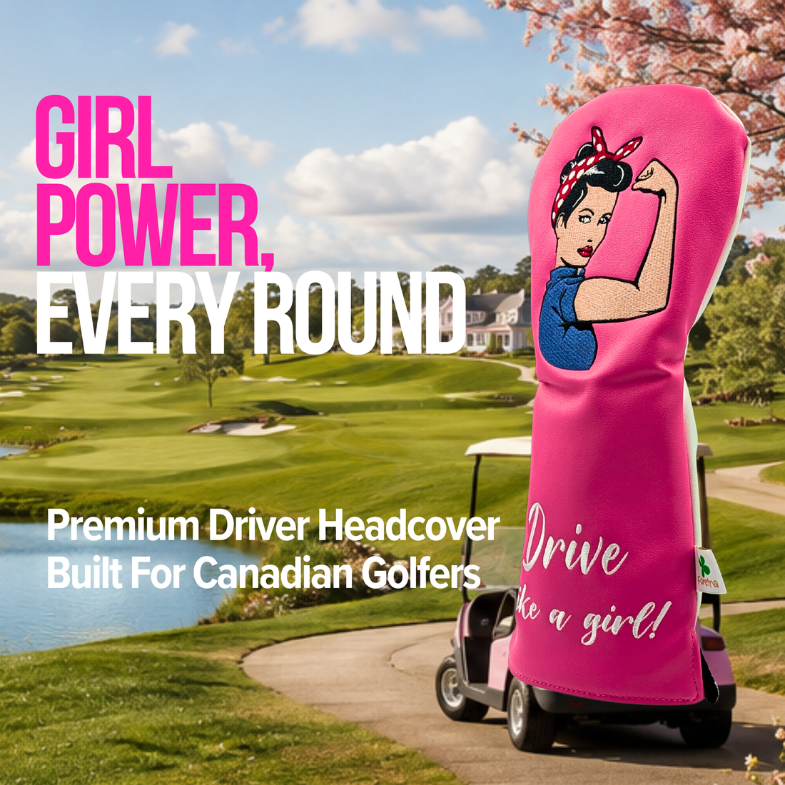 Drive like a Girl  -  Driver Head Cover